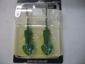 AHI SABO SQUID HEAD HOOK 1.5 OZ GREEN